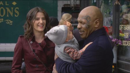 Mike Tyson caught on the camera while shooting for 'How I Met Your Mother.'